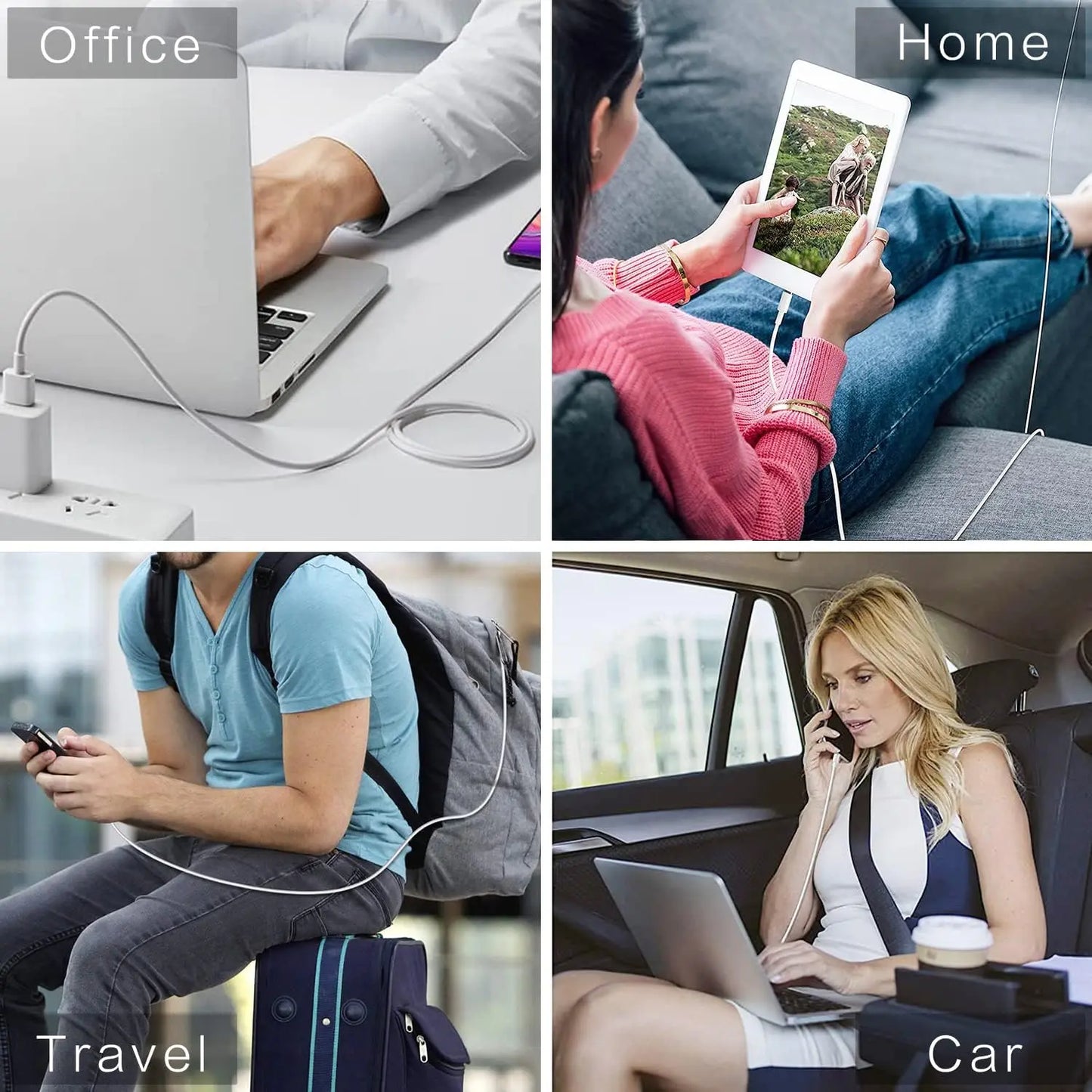 LAIHONEN 3PCS 5PCS MFi Certified USB-A to Lightning Cable, Fast Charging Cord Compatible with iPhone 14-6 Plus SE iPad