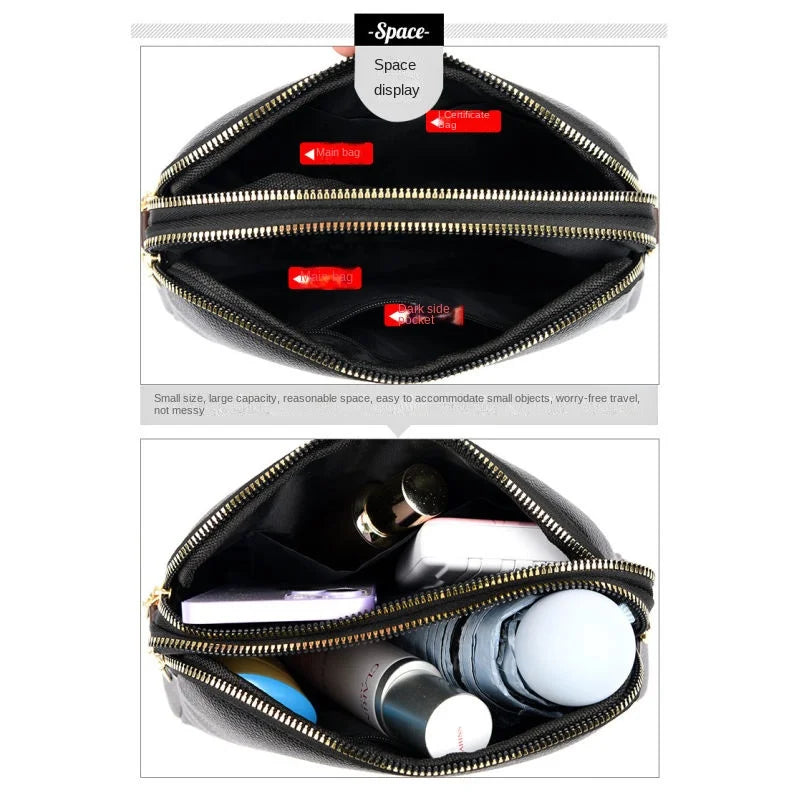 Women Handbag Designer Cowhide Flap Bag Luxury Women's Messenger Bags Crossbody Bags For Women
