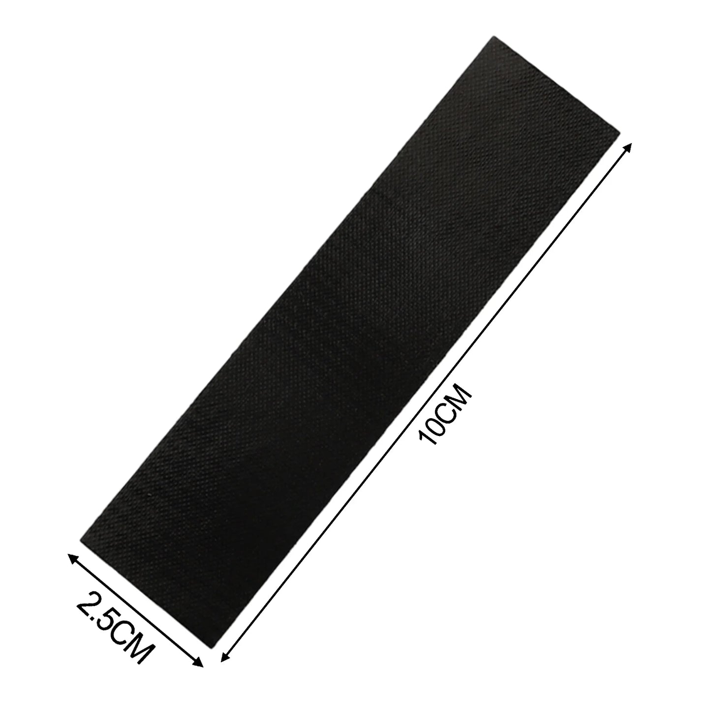 8pc Self-Adhesive Fireplace End Tape Glass Fabric Black Tape Sealing Cord End 10*2.5cm High Temperature Resistance Stoves Parts