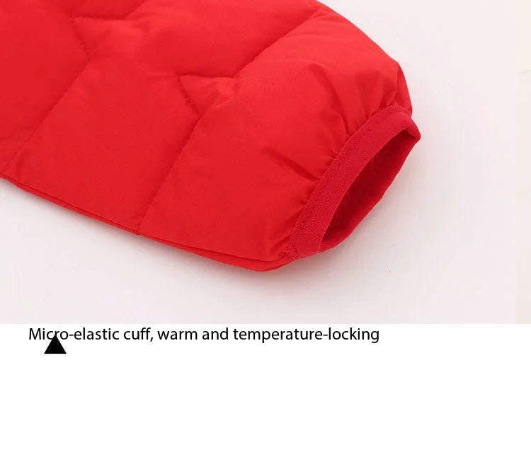 Baby Children Coats Winter Thick Jackets For Boys Warm Plush Thicken Outerwear For Girls Fur Hooded Jacket Kids Clothes Snowsuit
