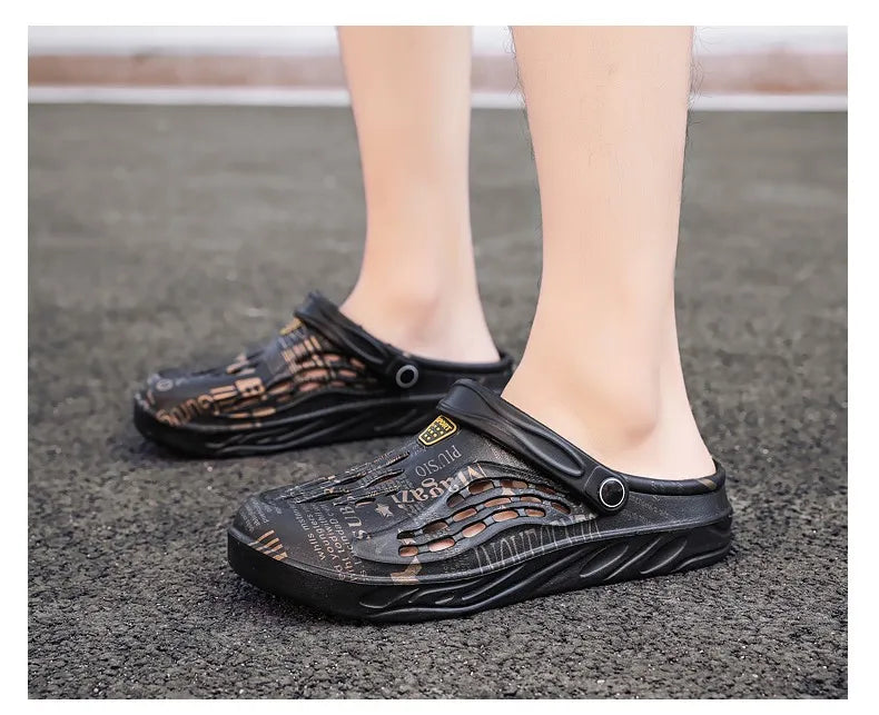 Plus Size 49 Mens Clogs Sandals Beach Slippers Summer Garden Shoes Men and Women Outdoor Leisure Slides Clogs Soft Sandals