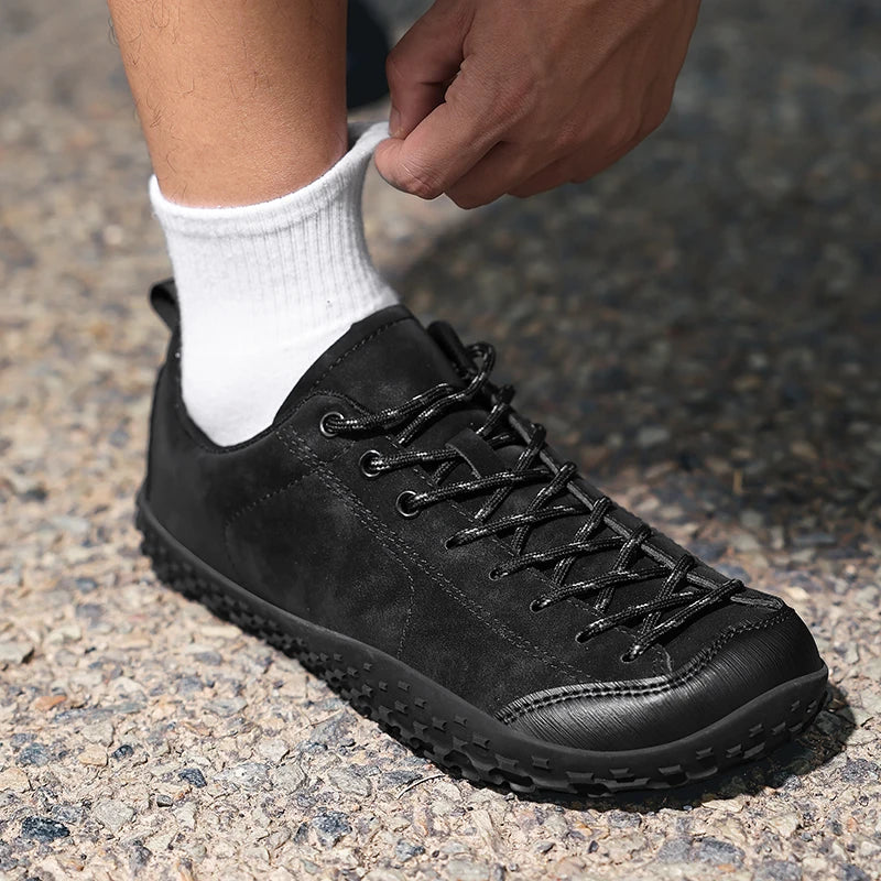 Couple Outdoor Hiking Shoes Slip On Mountaining Shoes Men Wide-Toe-Box Barefoot Shoes for Men Women Walking Shoes Men Sneakers