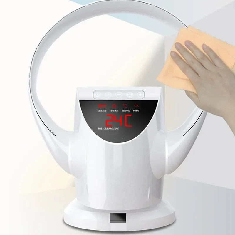32W 220V Remote Control Bladeless Wall Fan, Electric Fan, Ultra-Quiet Variable Speed Bladeless Fan