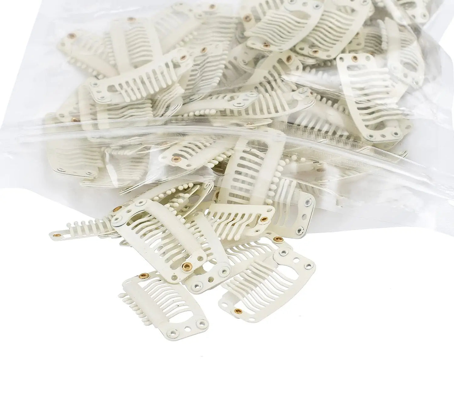 10/20/50 Pcs Hair Extensions Clips 9-Teeth Wig Comb Clips Snap Hair Extension Accessories Tool 32mm