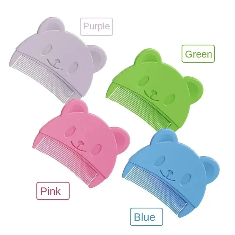 1-4pcs Newborn Baby Comb Remove Fetal Scale Cute Bear Shaped Infants Boys Girls Fetal Hair Shampoo Soft Comb