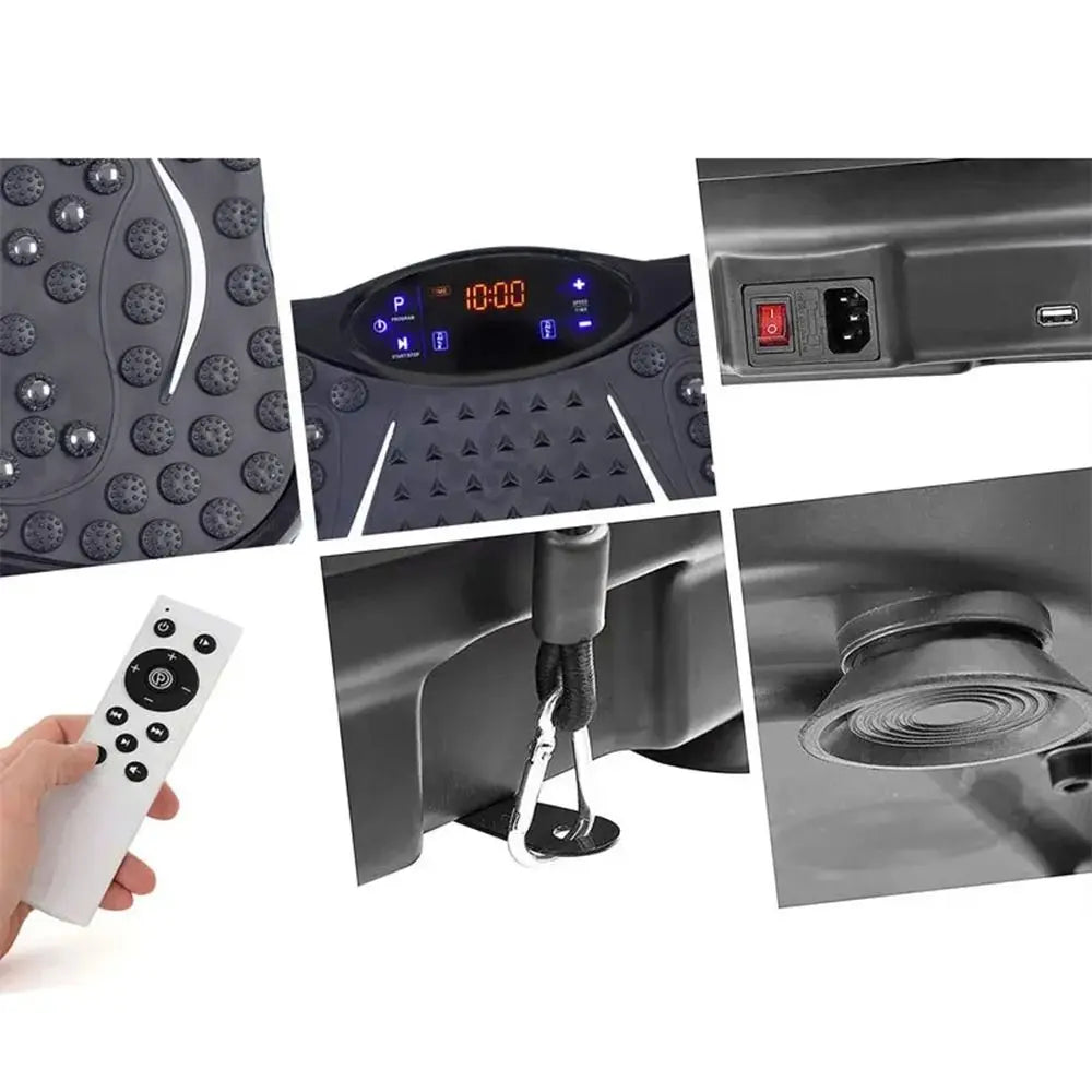 4D Vibration Fat Shaking Machine Music Multifunctional Vibration Platform Plate Anti-slip Foot Shake Whole Body Massager Machine