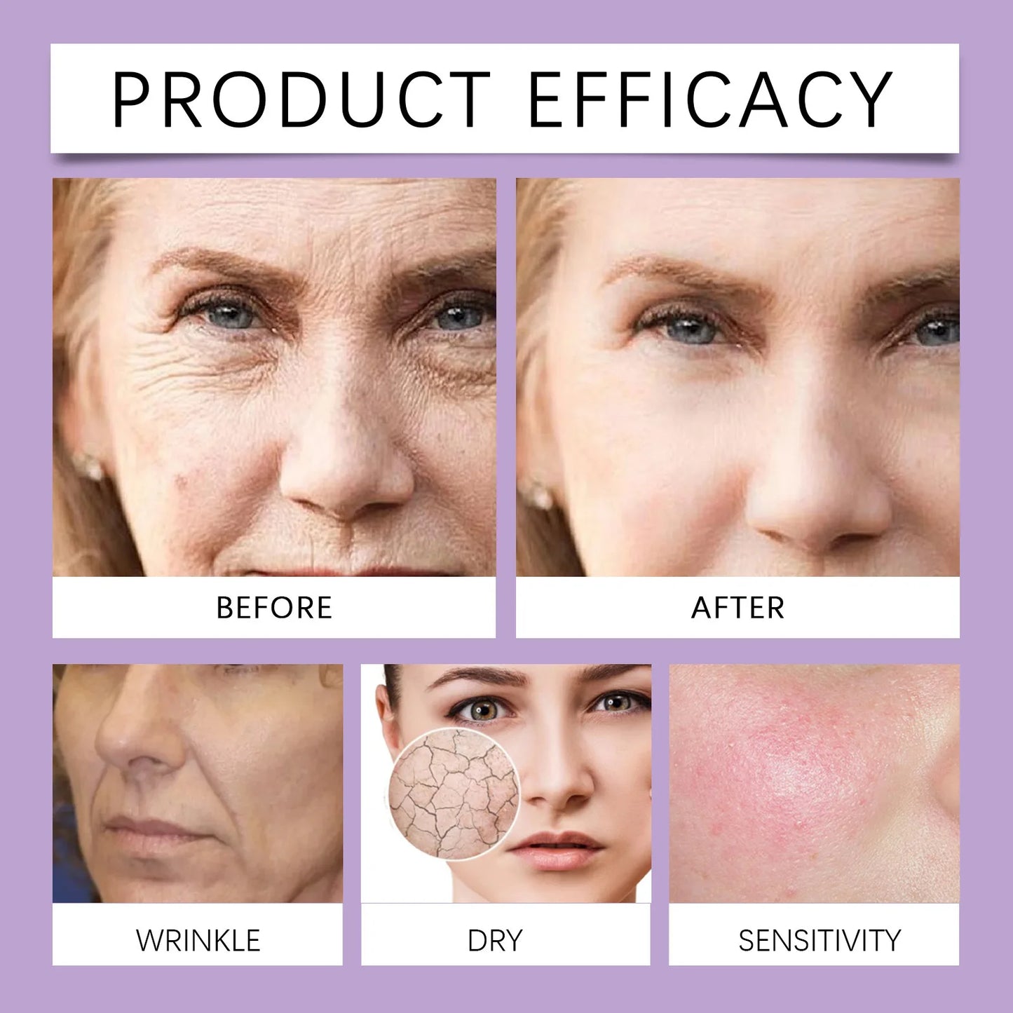 Retinol Remove Wrinkle Face Serum Lift Firming Anti Aging Fade Fine Lines Whitening Brightening Moisturizer Skin Care Cosmetics