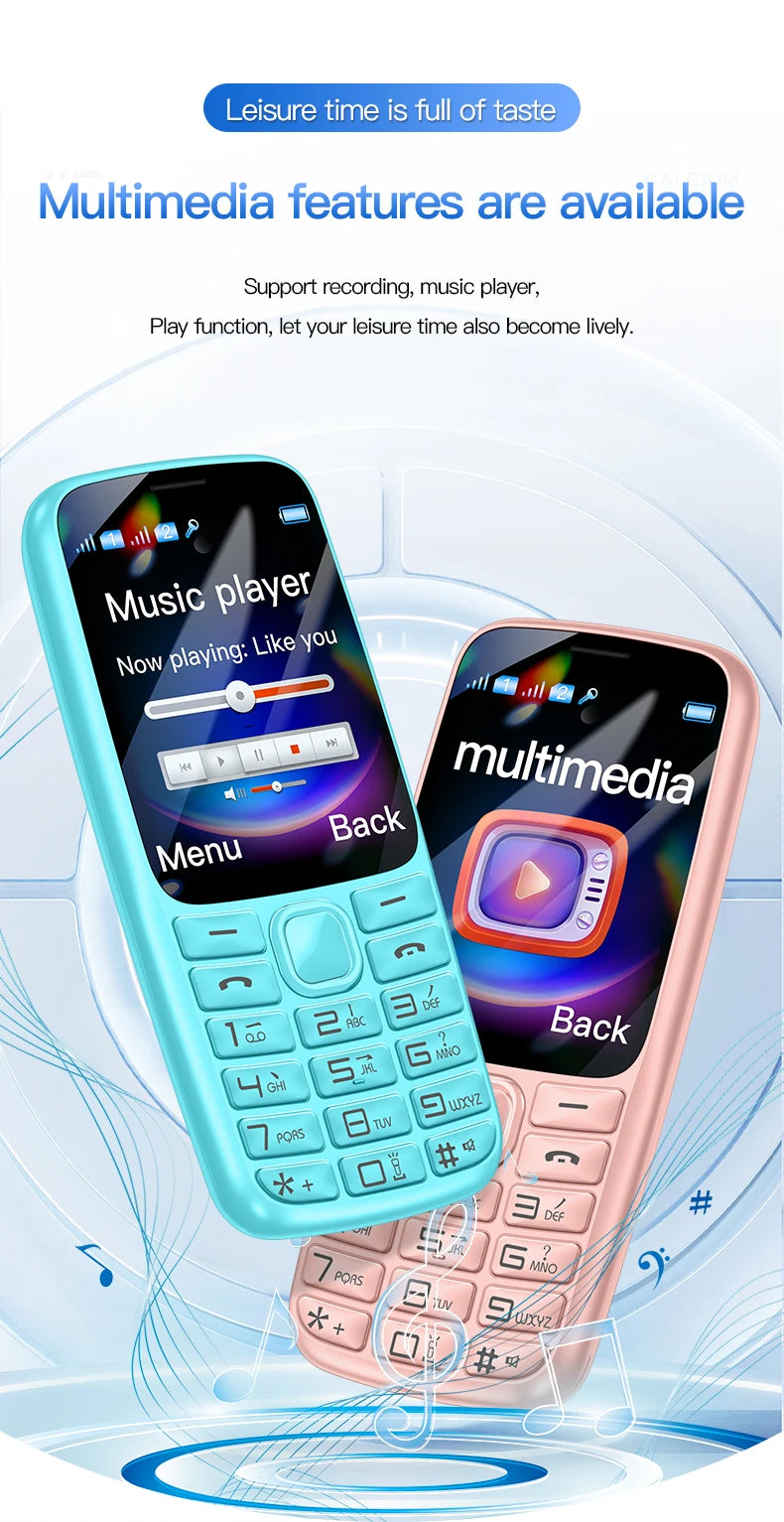 C99(H11) 4G Button Phone 2.4inches TFT Screen Dual SIM Dual Standby Voice King Alarm Clock 1500mAh Battery Torch CellPhone