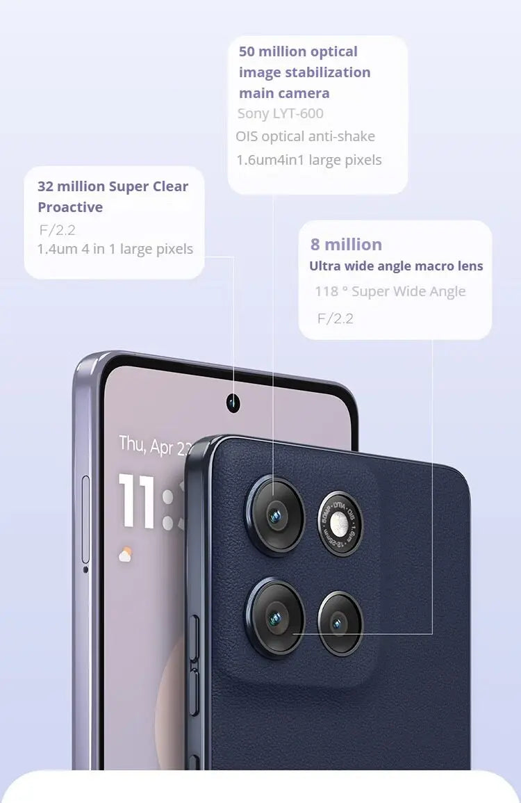 Global Lenovo MOTOROLA G100 Pro SmartPhone 50MP AI Camera 6720mAh Dimensity 7300 6.7 inch 1.5K Eye Protectiob Flexible Cellphone