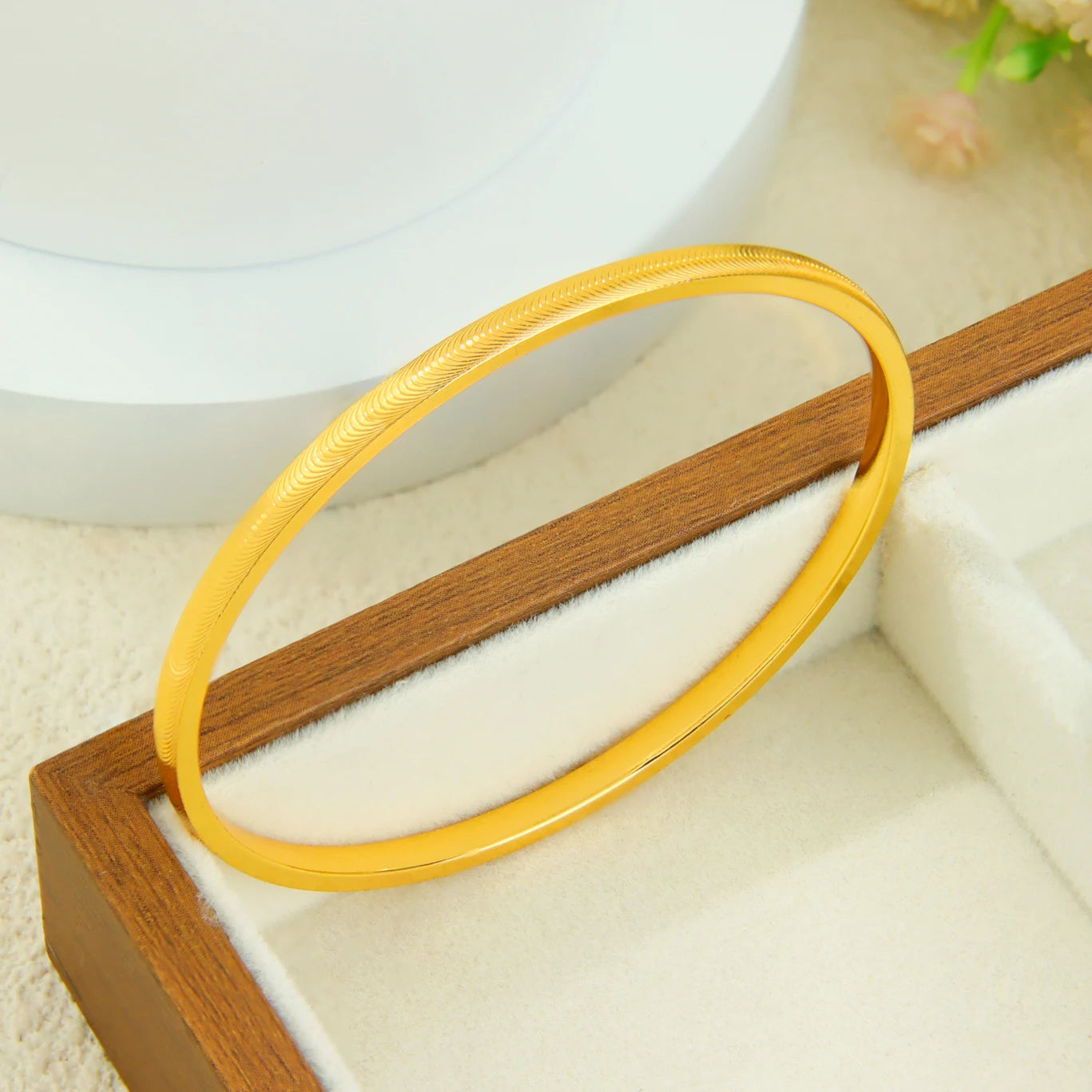 Arabic Bridal Wedding Cuff Bracelet 24k Gold Plated Dubai Simple Fashion Wrap Bangles Oman Women Event Party Daily Jewelry