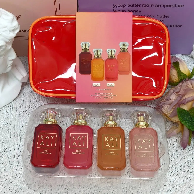 KAYALI Perfume Gift Set Unisex Eau De Parfum 4x10ml Long Lasting Fruity Floral Sweet Luxury Mini Fragrance Collection Scents