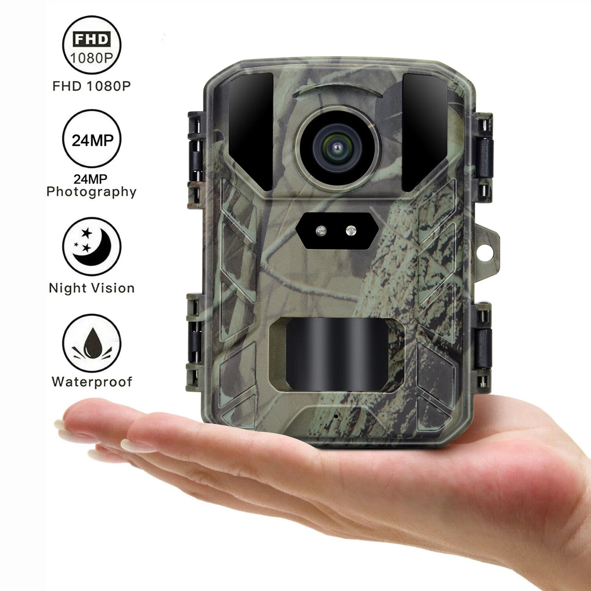 24MP 4K1080P Mini Trail Hunting Camera Wildlife Night Vision Wild Hunter Cam Mini800 Photo Trap Surveillance Tracking