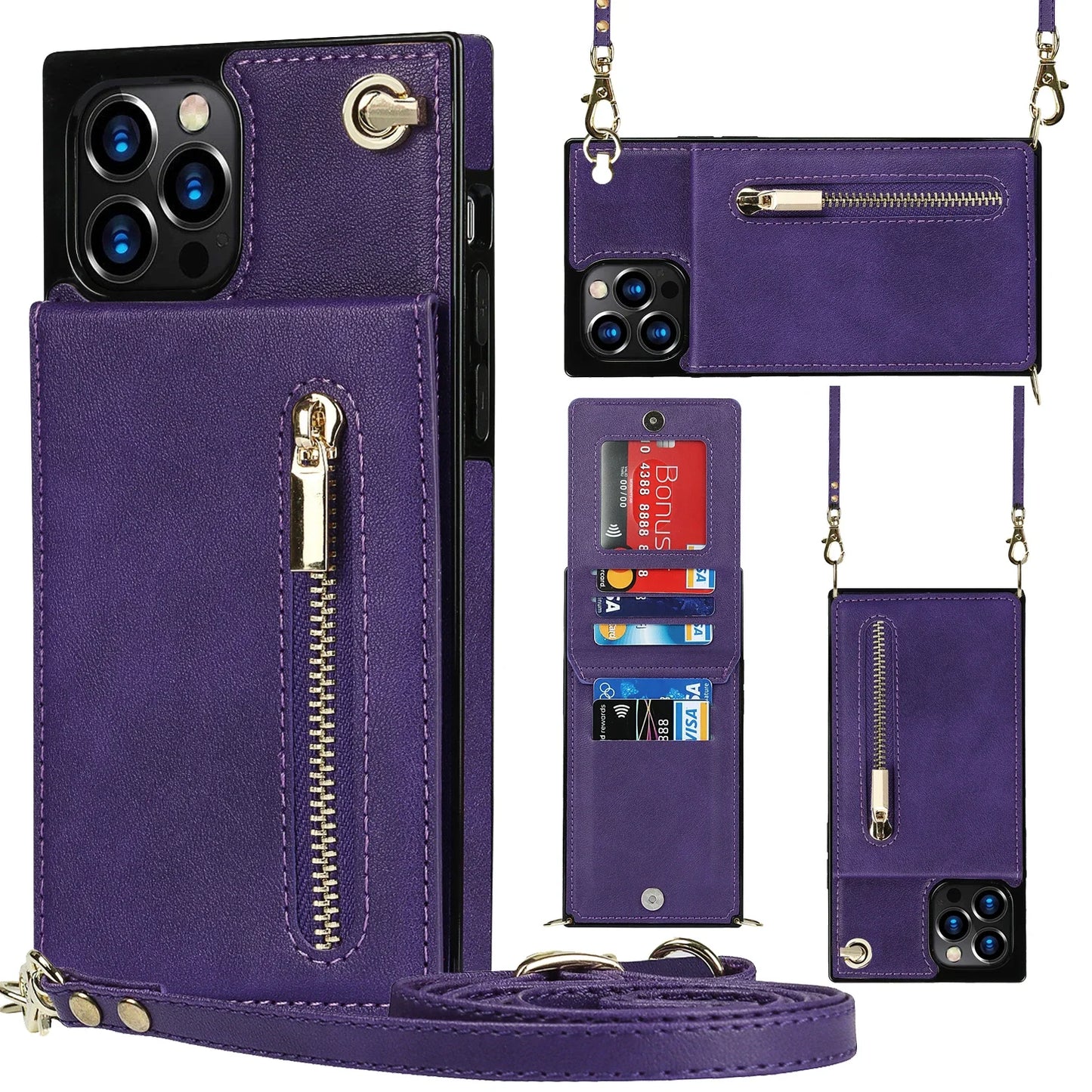 Crossbody Wallet for Huawei Mate 40 Pro 30 20 Lite P40 P30 Pro Plus Case with Card Holder Lanyard Strap Leather ZYXKZJLL