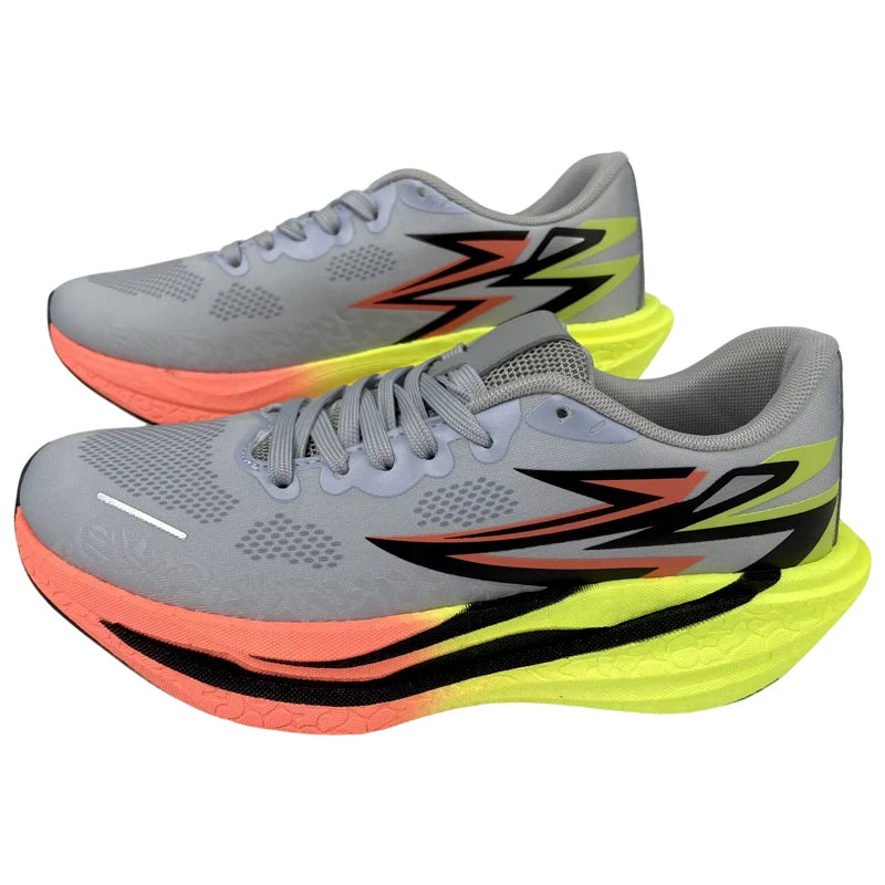 Marathon Running Shoes Carbon Board Air Cushion Men Sports Breathable Lightweight Women's Comfortable Athletic Nonskid Sneakers
