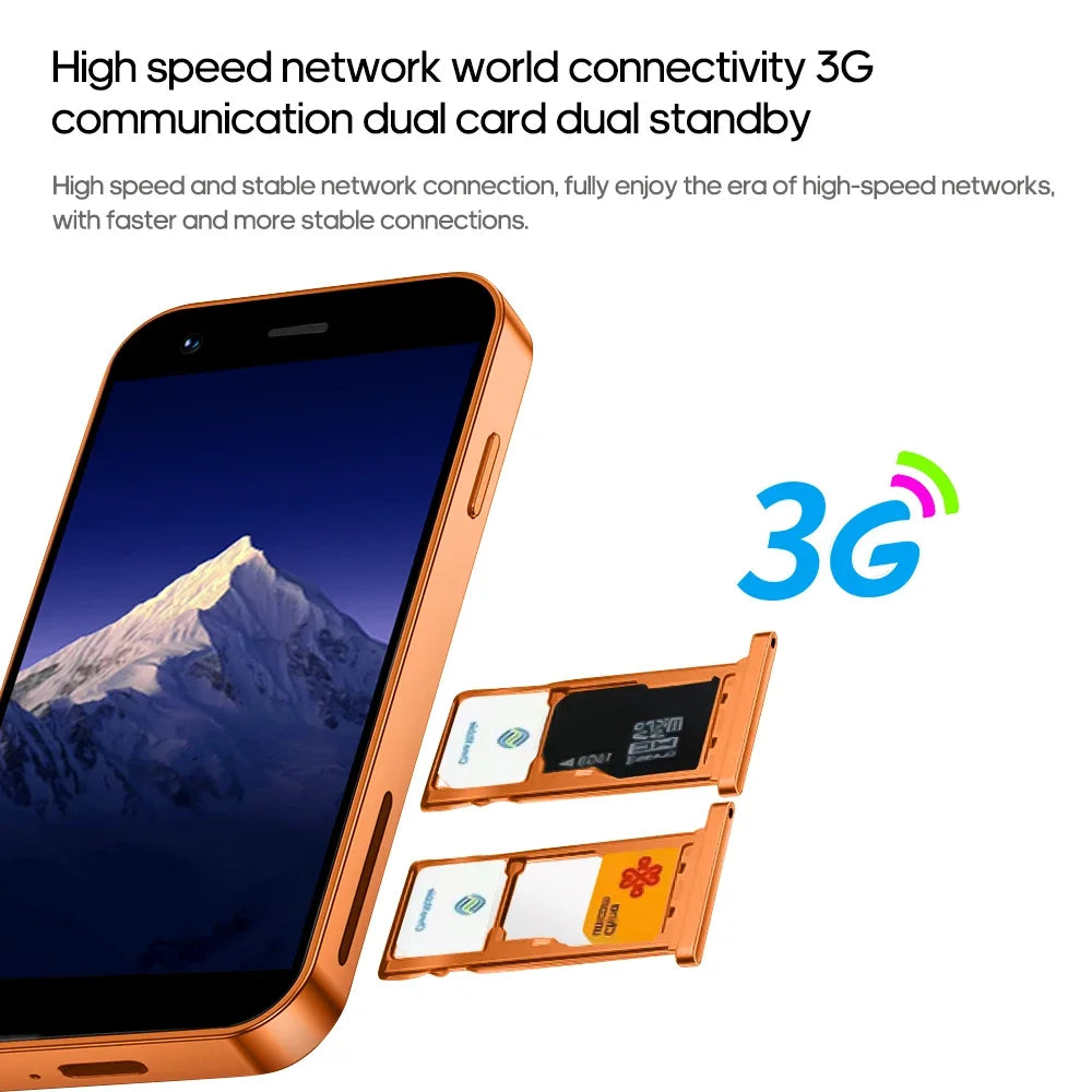FUFFI I17 Mini Smartphone Android Phone Face ID Portable 8.1 Mini Celulare 3.0 Inch HD 2GB RAM 16GB ROM 900mAh Battery Cellphone