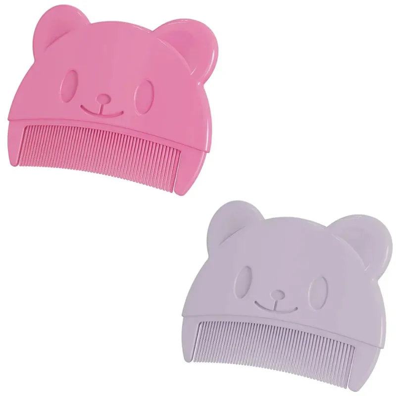 1-4pcs Newborn Baby Comb Remove Fetal Scale Cute Bear Shaped Infants Boys Girls Fetal Hair Shampoo Soft Comb