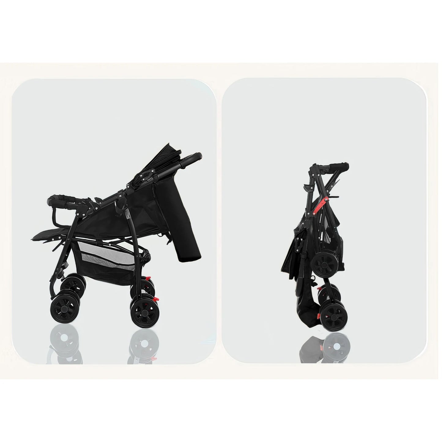 3 in 1 baby stroller free Newborn Infant baby pram travel stroller lightweight baby folding car reversible stroller