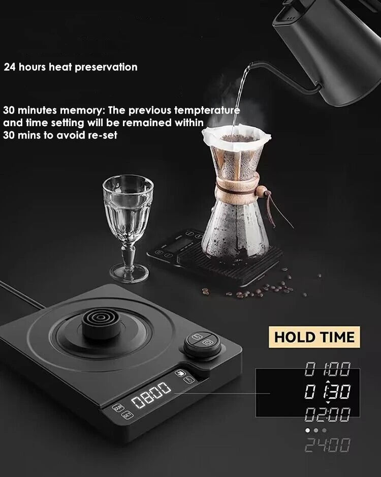 220V 110V 1200W Gooseneck water kettle with temperature control pour over electric Kettle for Coffee and Tea