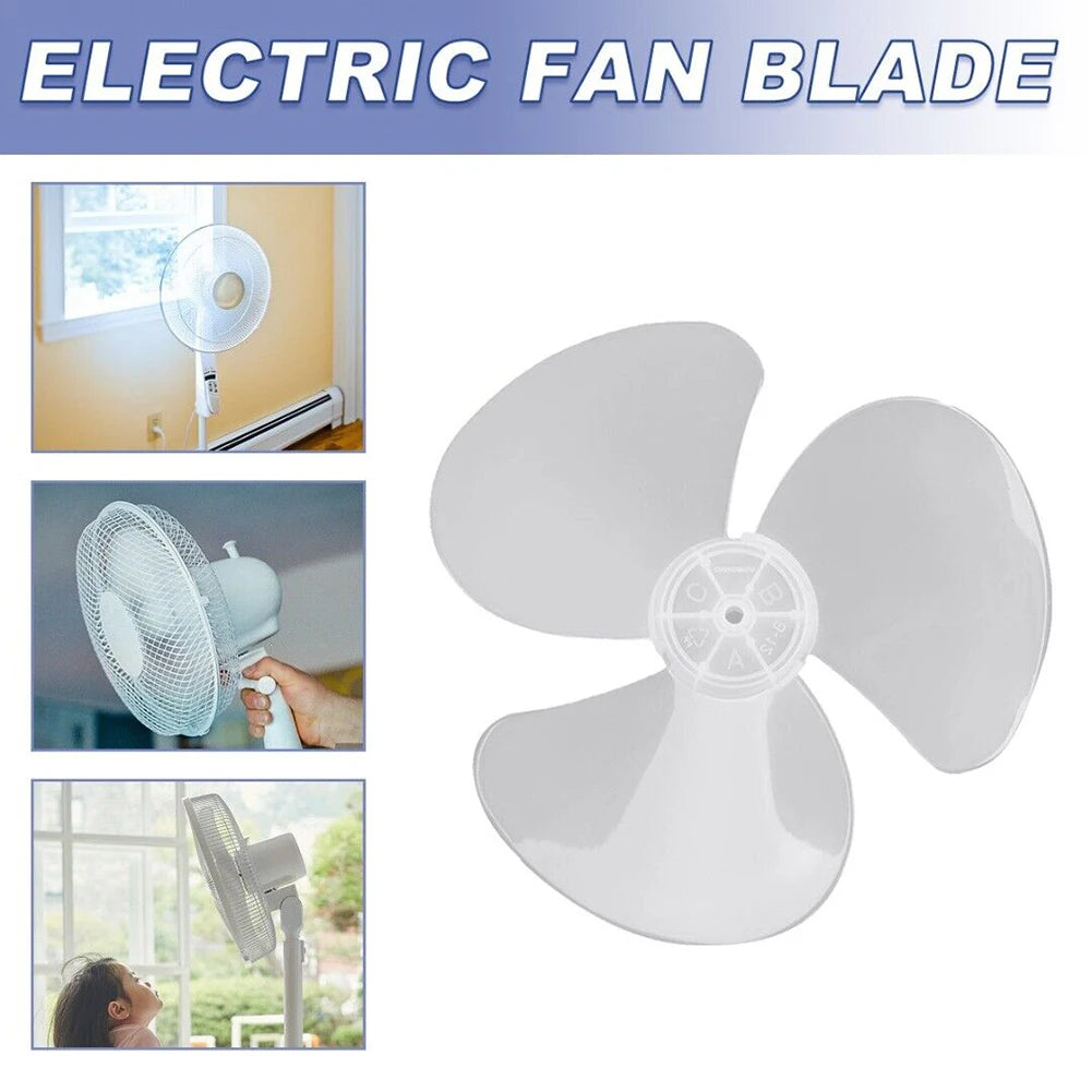 12" Plastic Fan Blade 3 Leaves Home Improvement Radius 14cm Standing Pedestal Floor Wall Table Fanner Practical