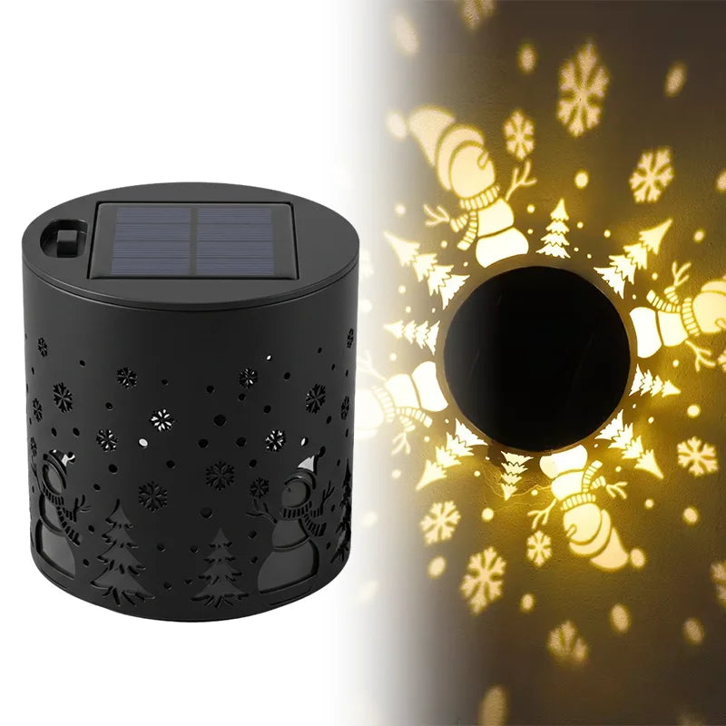 Solar Mandala Wall Lamp Outdoor LED Waterproof Fence Lamp for Garden Lawn Estate Porch Corridor Courtyard Decoration Wall Light