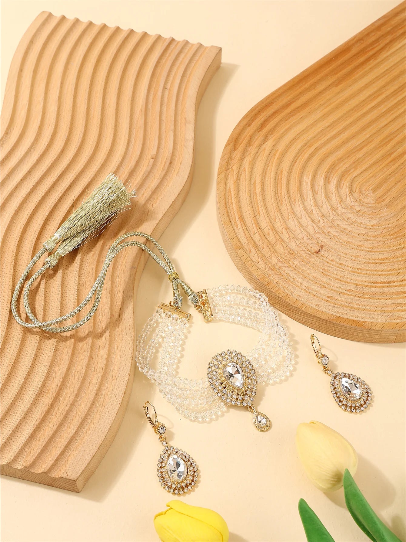 Moroccan Women's Fashion Jewelry Set - Luxurious Traditional Accessories for Bridal Wedding Parties & Holiday Gifts