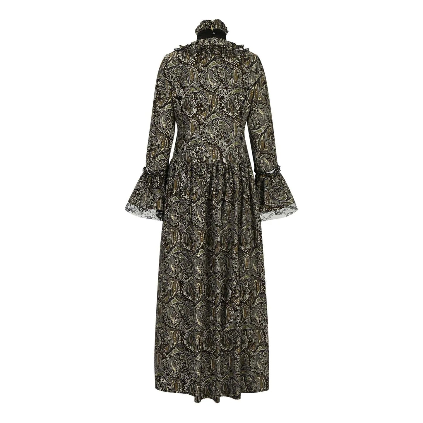 Medieval Hood Green Cocktail Dress Vintage Party Costume Masquerade Prom Dress Floor Sexy Anime Cosplay Costumes Vestidos