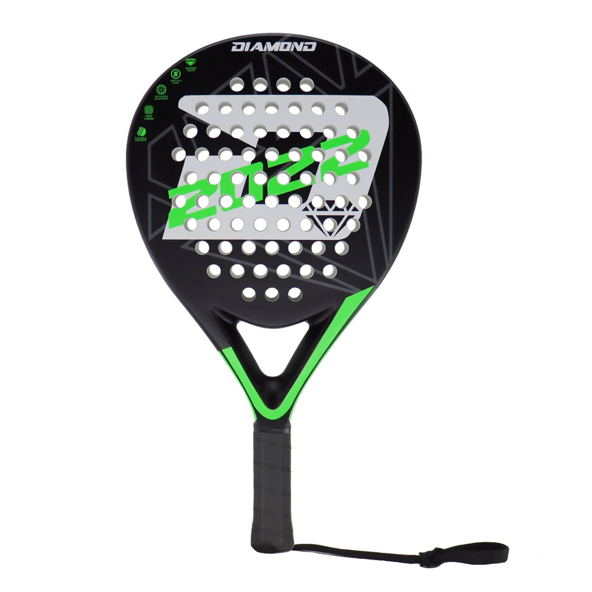 INSUM Padel Racket 2022 Carbon Fiber Soft EVA Surface High Balance Diamond Shape Sports Racket for Advanced Players Paddle