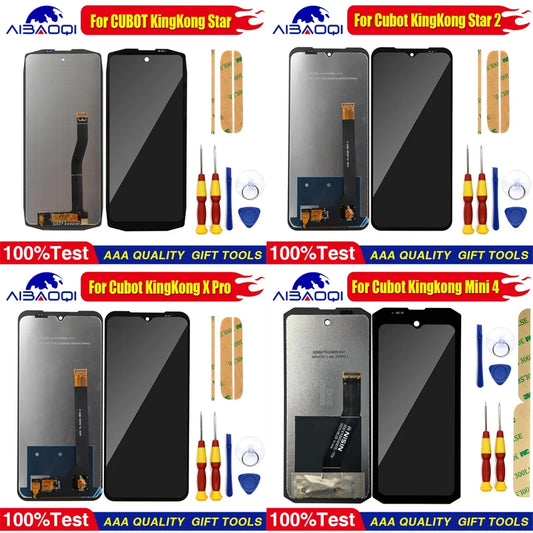 Touch Screen For CUBOT KingKong Star 2 KingKong X Pro KingKong Mini 3 KingKong Mini 4 Pocket 3 LCD Display Digitizer Free Tools