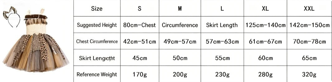 Kids Caveman Primitive Style Tutu Dress Aboriginal Indian Savage Theme Outfit Halloween Carnival Stage Performance Party Clothes