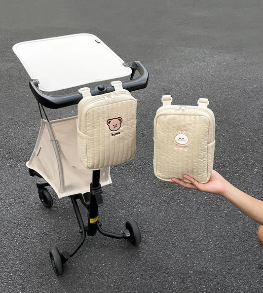 Bear Mommy Bag Baby Stroller Bag Pram Baby Stuff Organizer Holder Baby Stroller Accessories Hanging Caddy Storage Bag