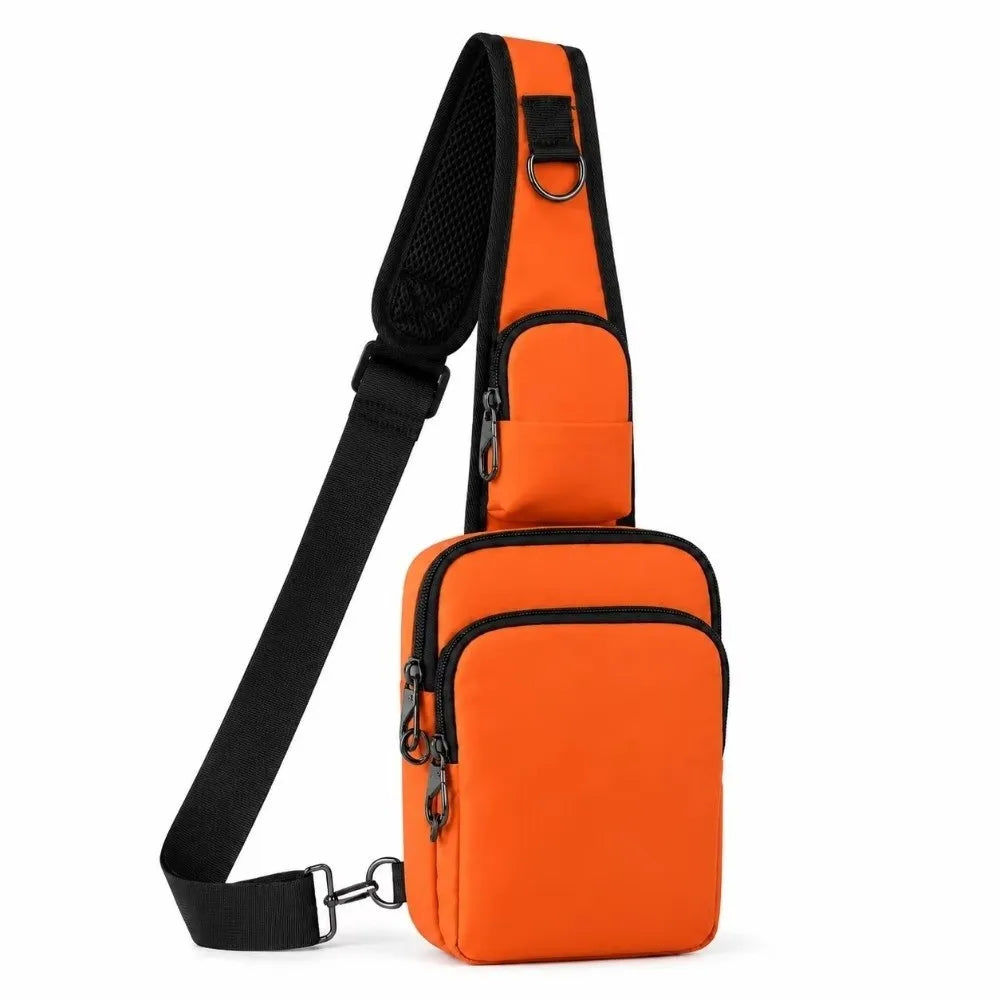 Fashion RFID Blocking Chest Bag Waterproof Anti-Theft Anti-Theft Sling Bag Lightweight Simple Messenger Bag Travel
