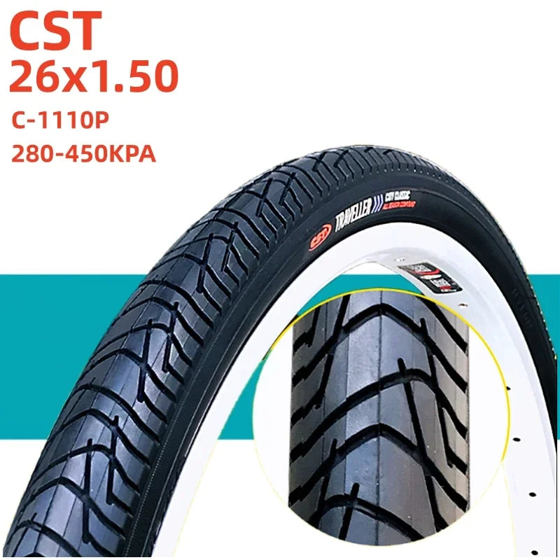 CST 26x1.5 Bike Tire 26x1.50 26" 40-559 Road MTB Bike Tire Mountain Bike Tyre For Cycling Bicycle Tires