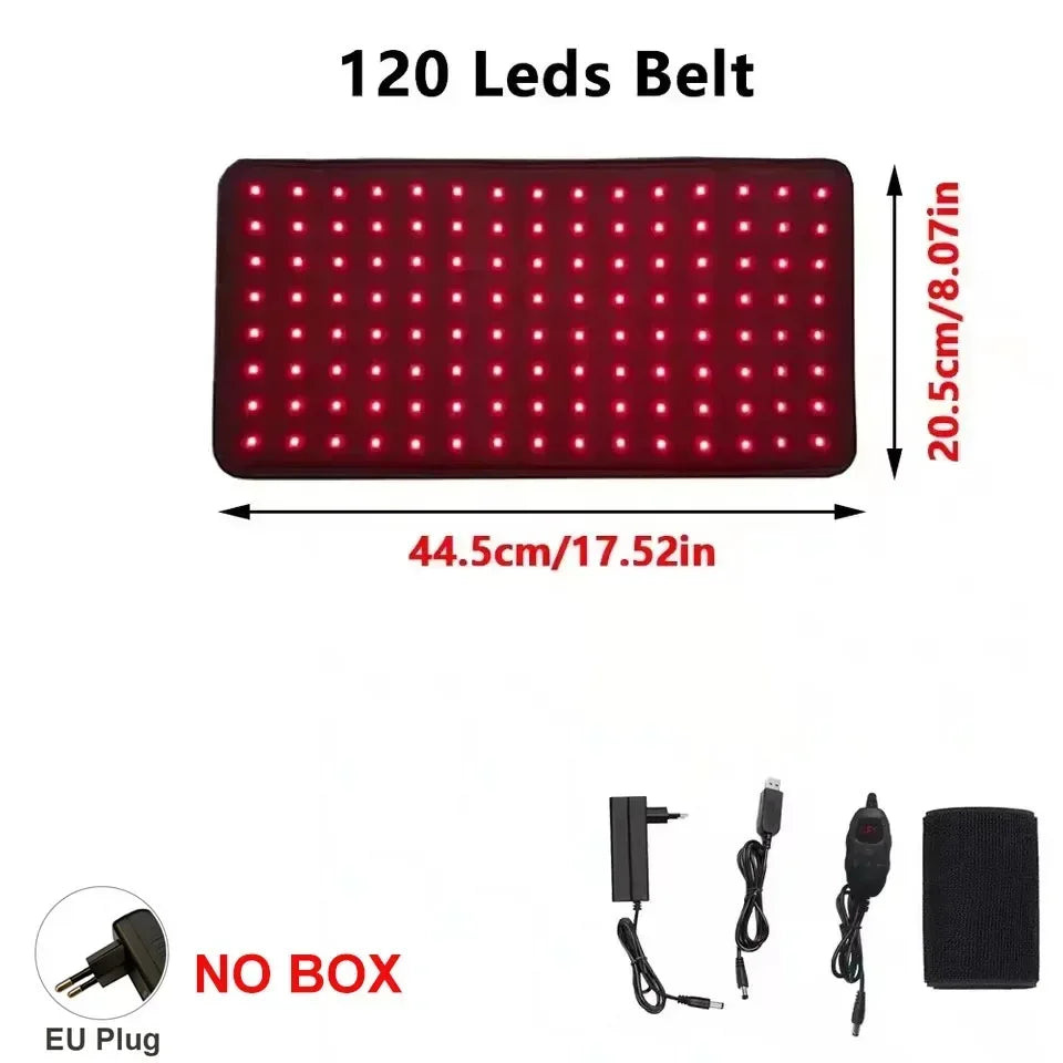 Red Infrared Light Therapy Pad LED Beauty Devices for Face and Body Back Knee Hands Feet Relief Portable 660nm 850nm Heat Pad