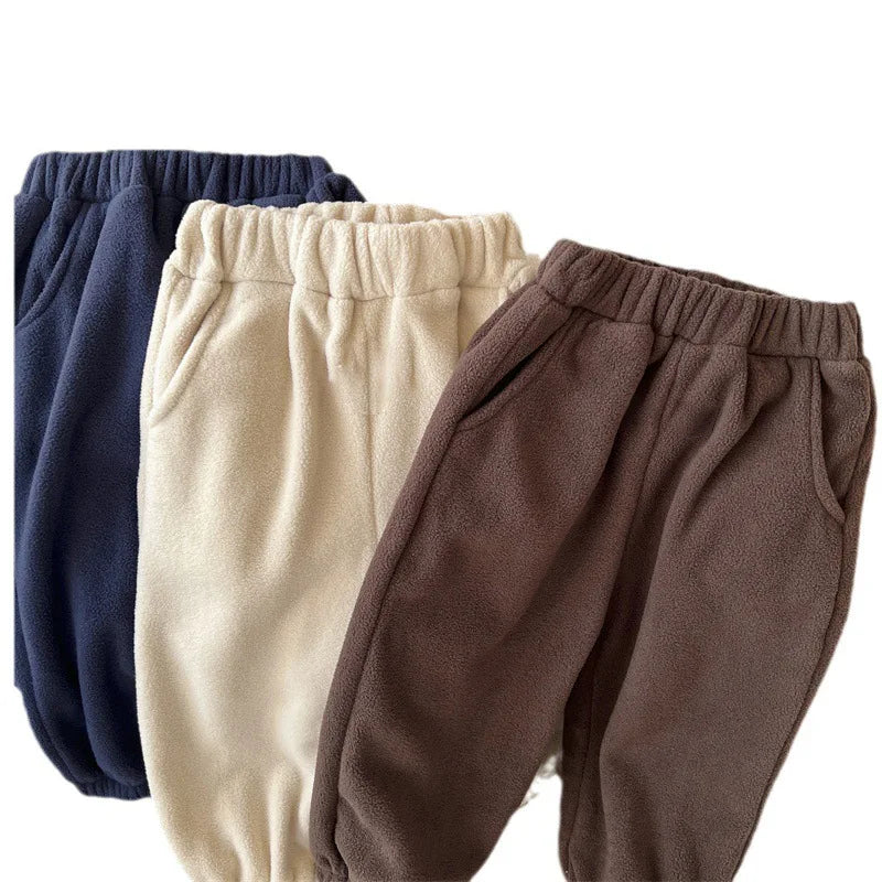 Children's Suit 2023 Fall And Winter Padded Thickened Leisure Boys And Girls New Letters ABC Kids Suit 2-7 Years Old