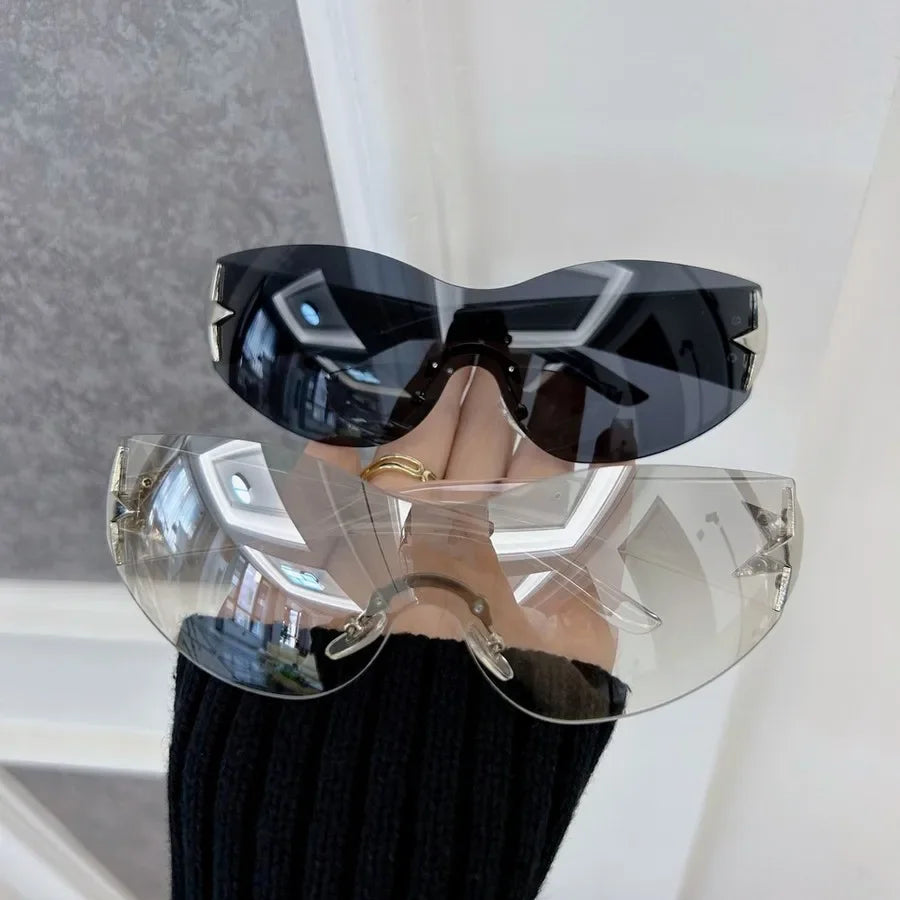 Sexy Square Sunglasses Women Men Rimless Sun Glasses Female Male Designer Brand Colorful Travel Outdoor Oculos De Sol