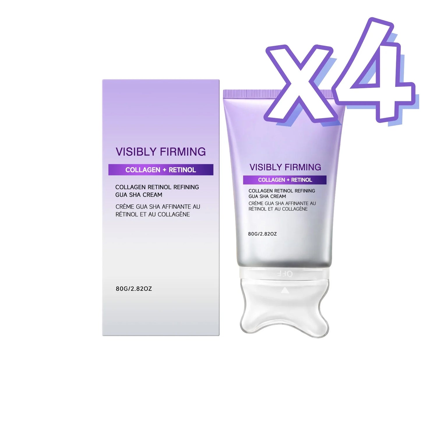 Instant Lifting Face Cream Sculpting Contour Gua Sha Cream Retinol Collagen Lift Sagging Skin Face Cheek Neck Scraping Therapy