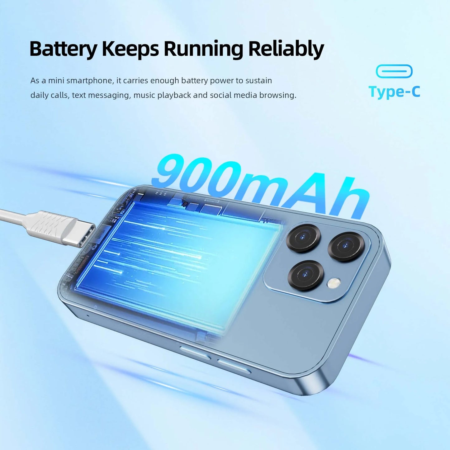 SERVO 15SE Ultra Mini Palm Smartphone 3G WCDMA Android Dual SIM WiFi Hotspot GPS Play Store 16GB ROM 3.0" Pocket Mobile Phone