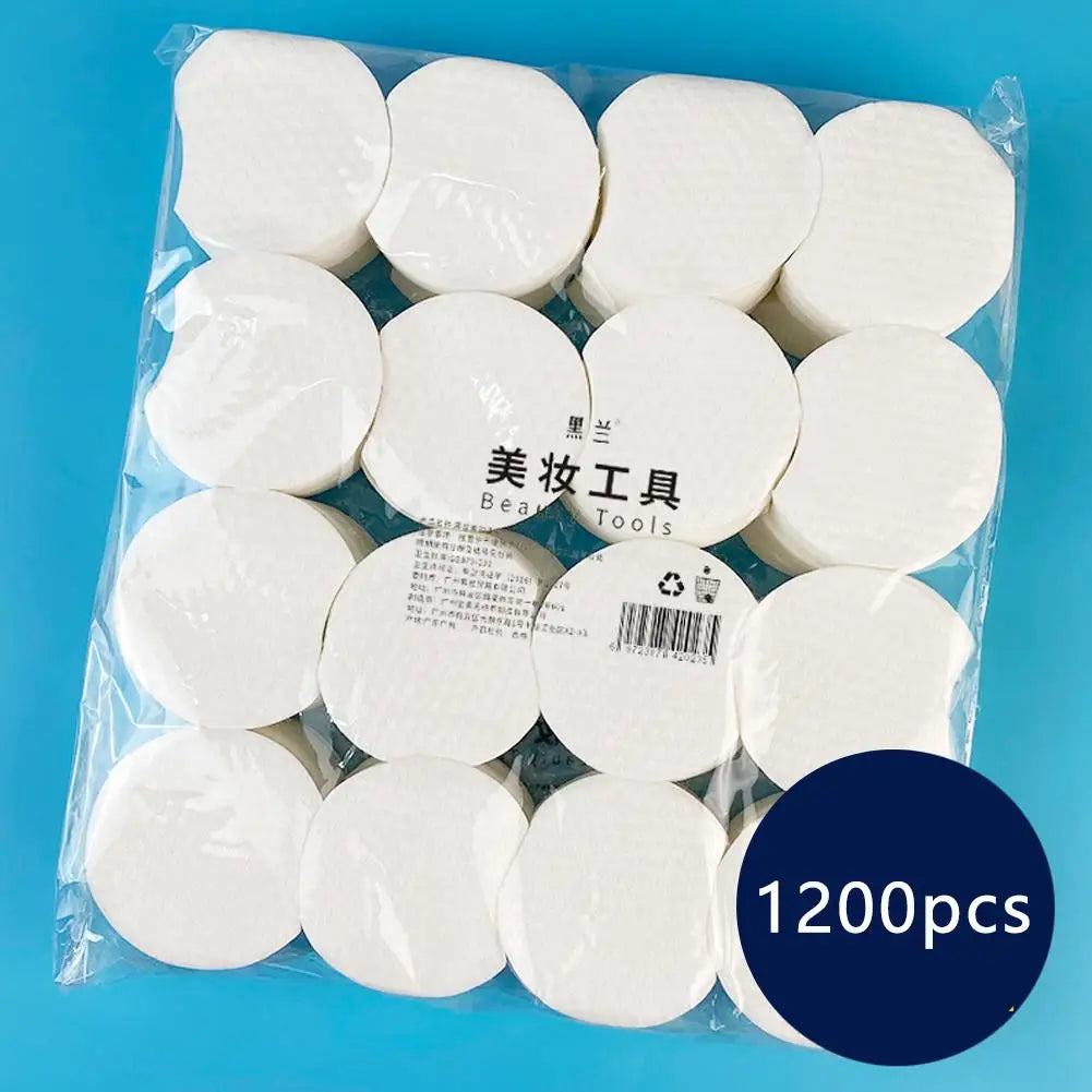 Cotton Pad Soft Absorbent Certified Organic Hypoallergenic Cotton Rounds - 300/600/1200 Count Premium Facial Makeup Removal Skin
