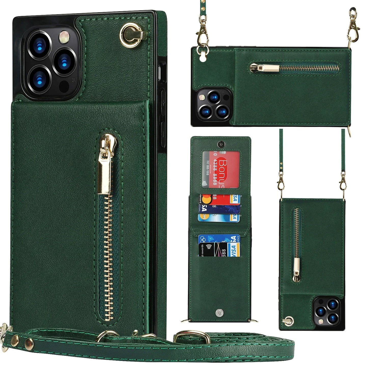 Crossbody Wallet for Huawei Mate 40 Pro 30 20 Lite P40 P30 Pro Plus Case with Card Holder Lanyard Strap Leather ZYXKZJLL