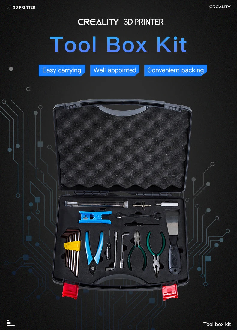 3D Printer Tool Kit Maintenance Repair Tools Set for 3D Printer Cleaning Installation Accessories