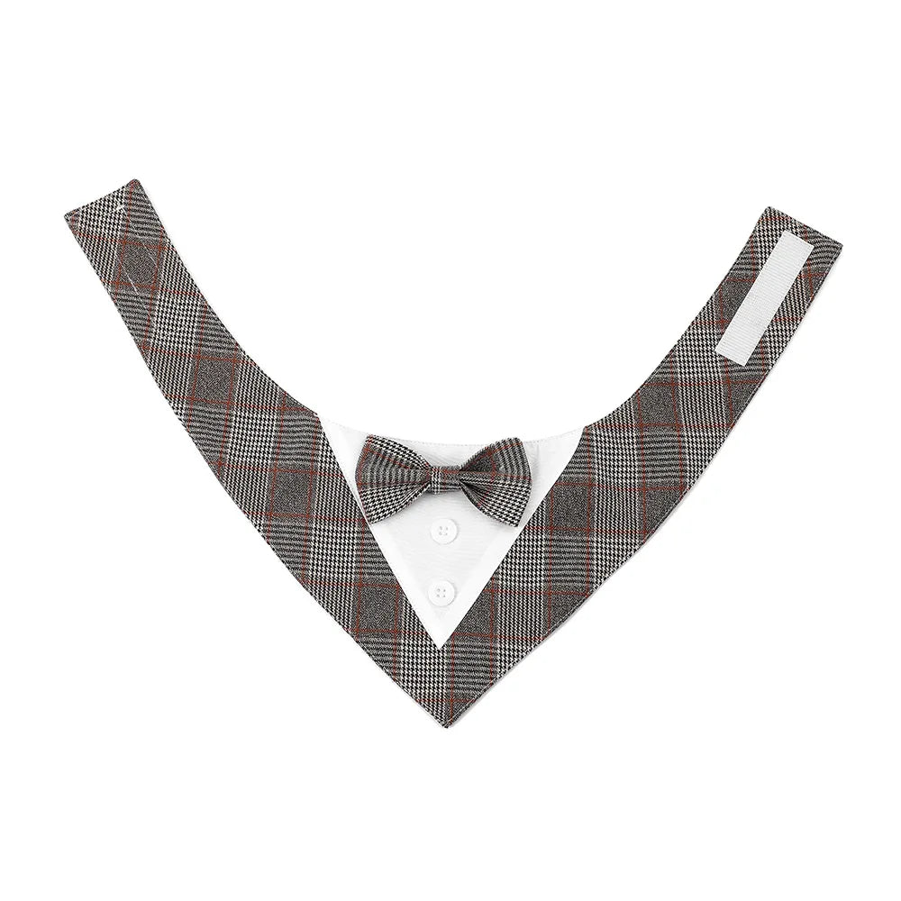 Sucado Handsome Wedding Pet Dog Bandana Elegant Suit Bowtie Luxury Triangular Scarf Collar Engagement Party Gifts Accessories