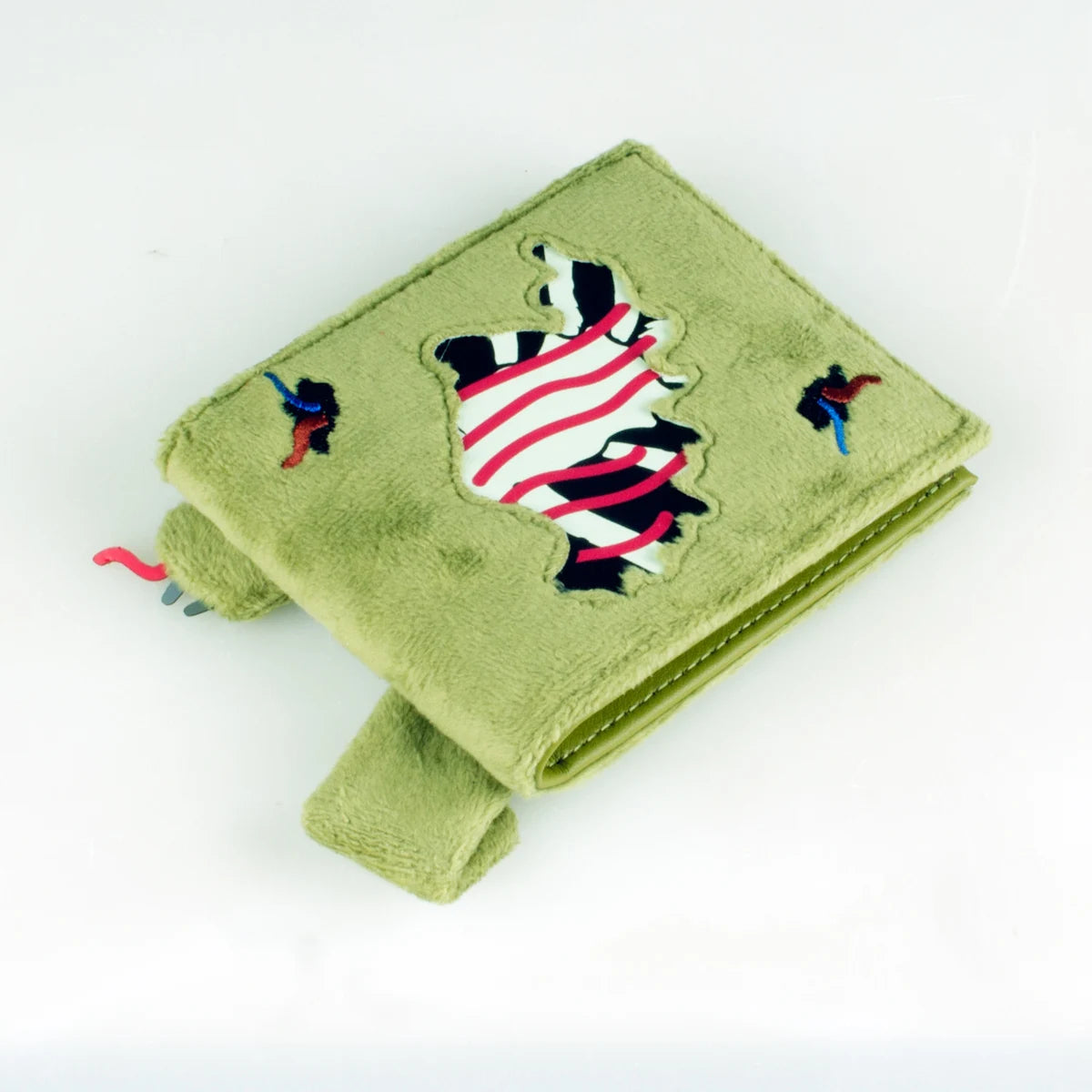 High-Quality 3D Stereo Bi-Fold Faux Fur Wallet Fashion Personalized Card Holder ID Card Slot