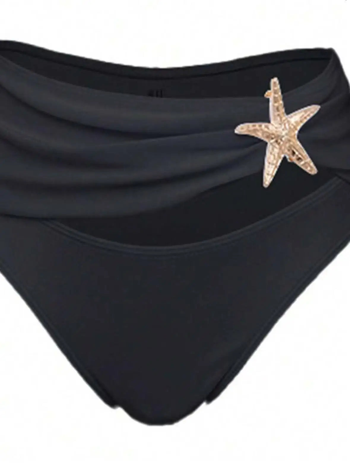 New Women's Clothing Starfish Bikinis Sets Solid Color Swimsuit Long Skirt Three Piece Simple Style Temperament Simple Style