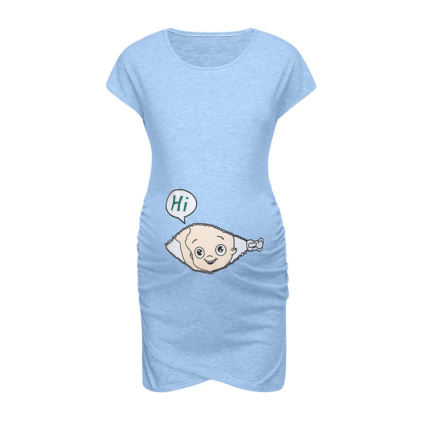 Maternity Cartoon Letter Print Pregnant Woman Dress Sleeveless O-neck Pregnancy Maternity Dress Nusring Maternity Casual Clothes