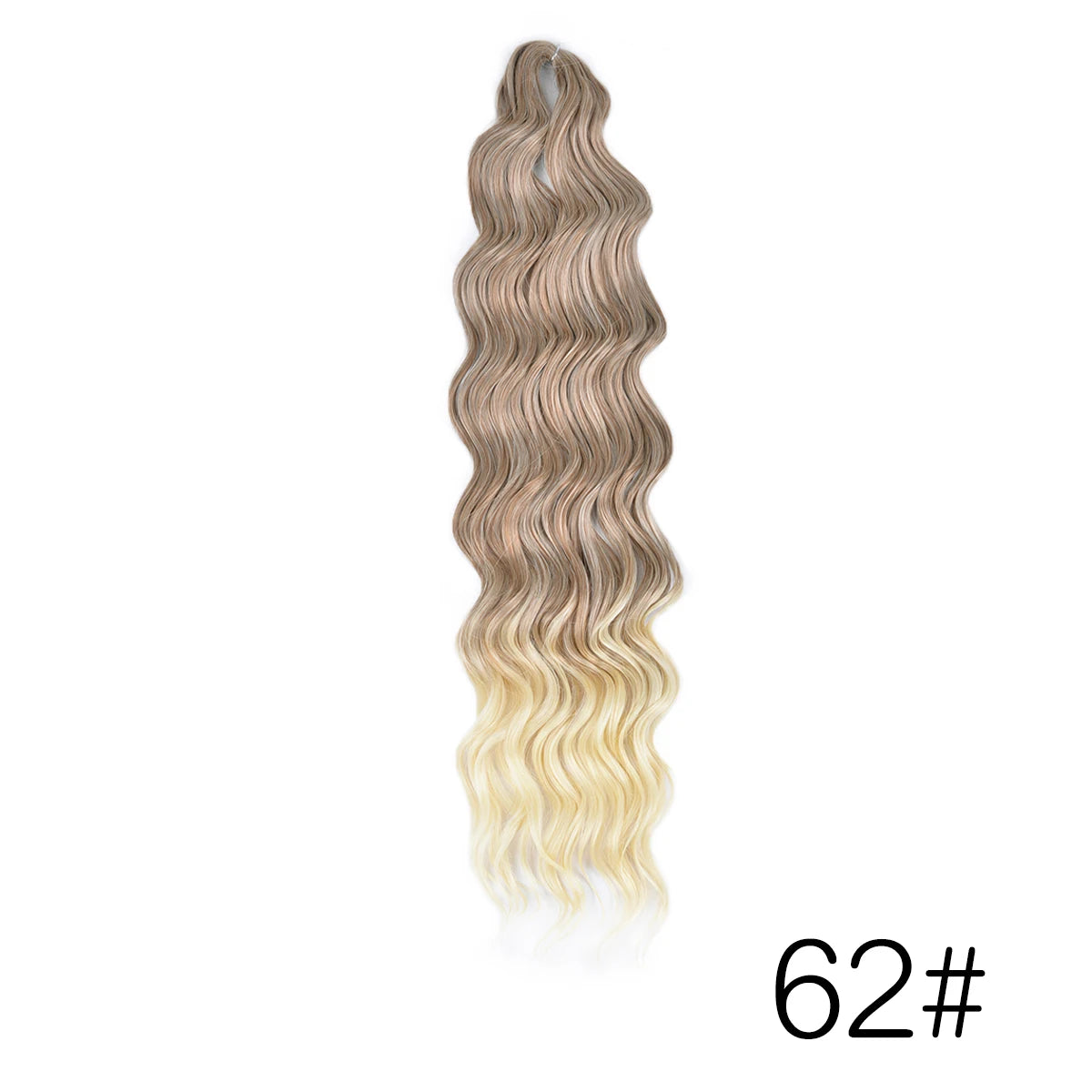 Anna Curl Synthetic Braiding Hair Loose Deep Wave 24 Inch Crochet Hair Extensions Water Wave Twist Pink Color Hair for Women