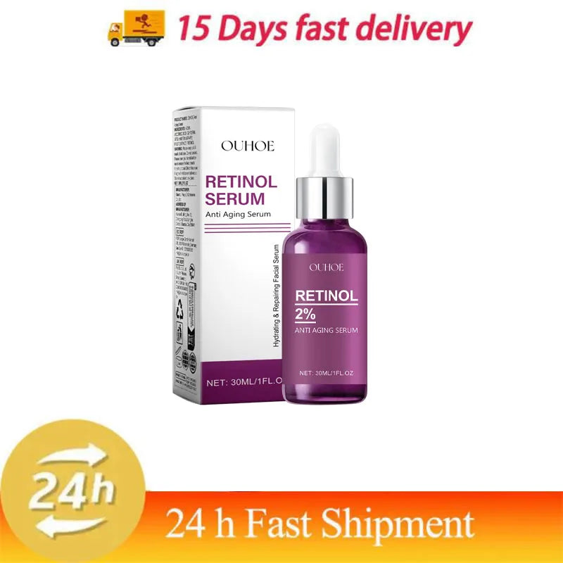 Retinol Remove Wrinkle Face Serum Lift Firming Anti Aging Fade Fine Lines Whitening Brightening Moisturizer Skin Care Cosmetics