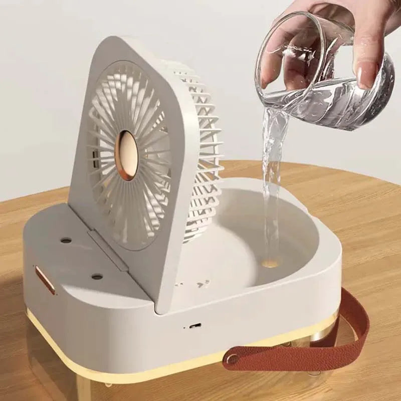 Mist Fan Summer Portable Air Conditioner Fan With Remote Controls Sleep Night Light 3 Speeds Aromatherapy Diffuser Humidifier
