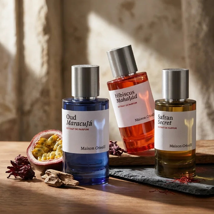 Exotic Hibiscus Oud Safran Scent Extrait De Parfum Unisex Luxury Fragrance Spray For Daily And Party Use