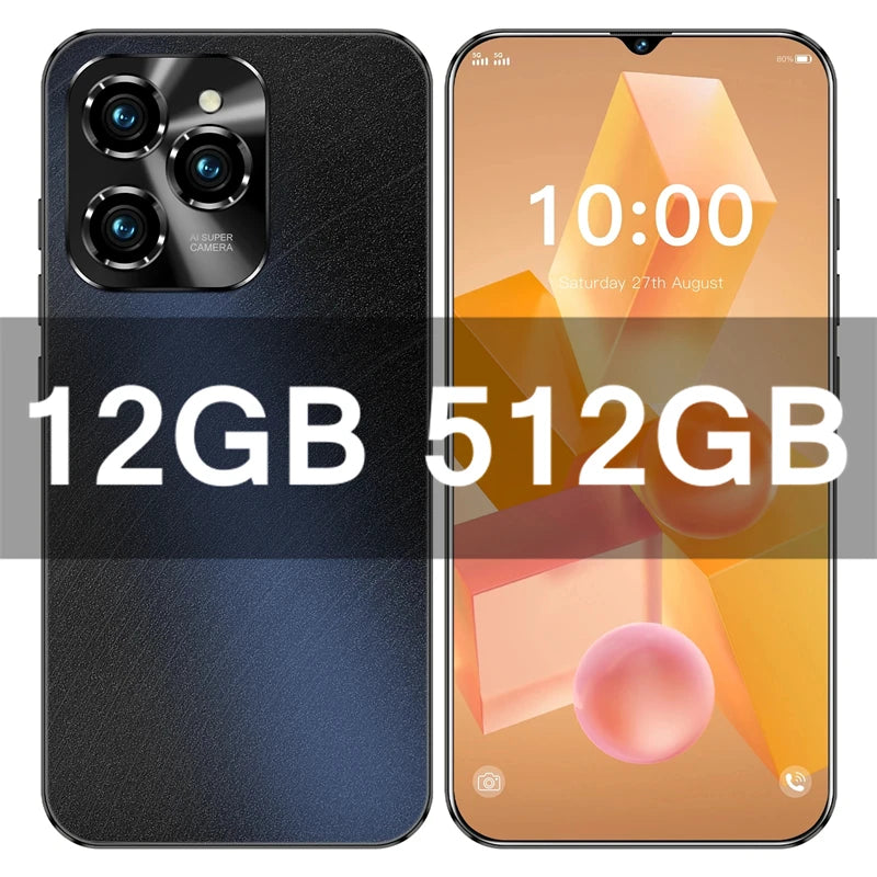 HOT 2026 NEW Original For 40 Pro Brand New 6.8 inch Full Screen Smartphone 4G 5G Cell Phone 6800mAh Mobile Phones Global Vers
