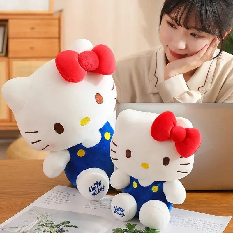 2 style Hello Kitty Anime Hello Kitty Stuffed Toys Plushier Soft Pillow Birthday Gifts For Girls Kawaii Hello Kitty Plush Dolls